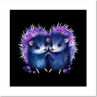 Hedgehog Hugs Posters and Art